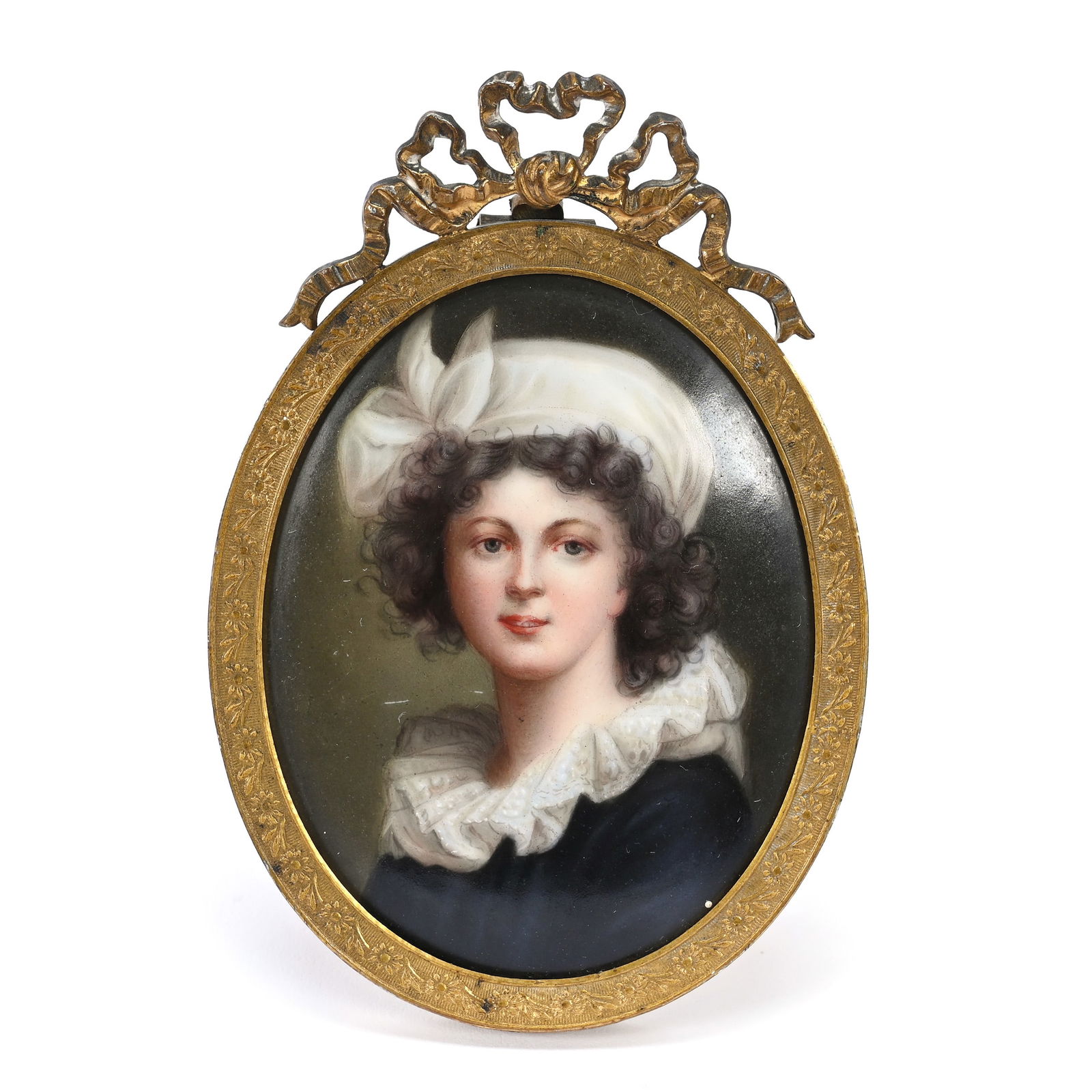 German Porcelain Plaque, Oval, Hand Painted (1 of 2)