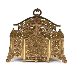 Letter Holder, Brass Marked Bradley & Hubbard #3571