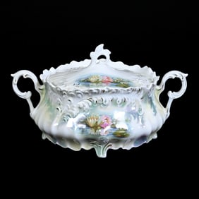 Cracker Jar Marked R.S. Prussia