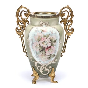 Footed Vase, Wave Crest Stamp Mark