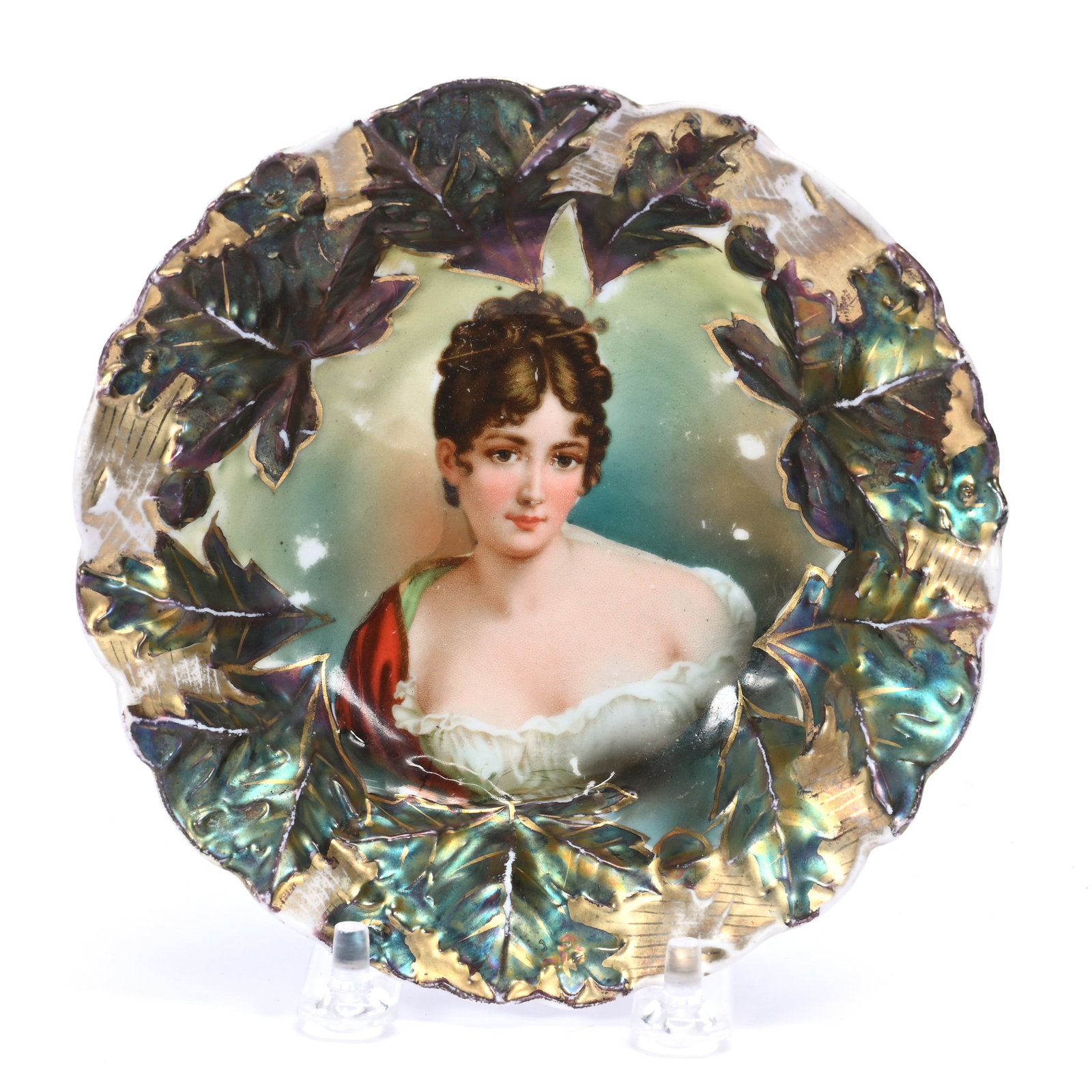 Berry Bowl, Unmarked R.S. Prussia, Racamier Portrait (1 of 2)