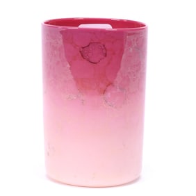 Tumbler, Pink Agata Art Glass By New England