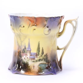 Mug Marked R.S. Prussia, Castle Scenic Decor