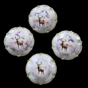 (4) Berry Dishes Marked R.S. Prussia