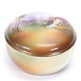 Round Covered Box, Unmarked R.S. Germany