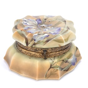 Jewel Box Marked Nakara Art Glass