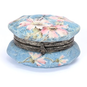 Oval Jewel Box Marked Kelva