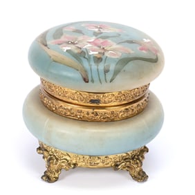 Jewel Box Marked Nakara Art Glass