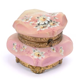 Jewel Box Marked Nakara Art Glass