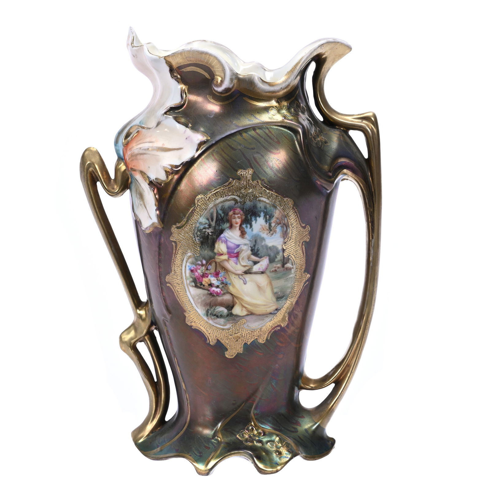 Vase Marked Royal Vienna, Medallion Scene (1 of 3)