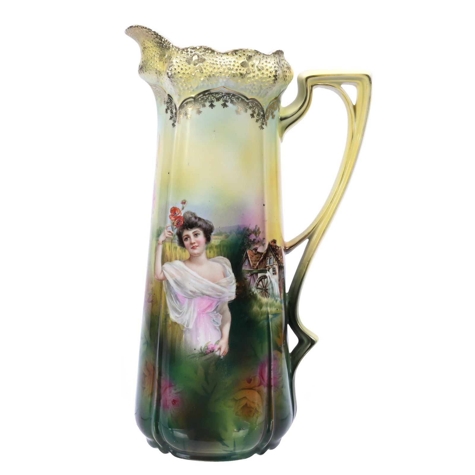 Tankard Marked R. S. Prussia, Rare Double Scene (1 of 3)