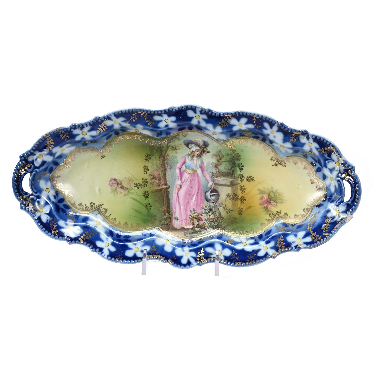 Celery Tray, Unmarked R. S. Prussia, Scenic Decor (1 of 3)