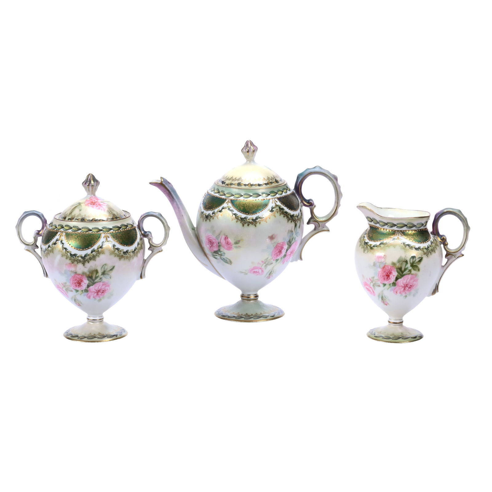 Tea Set Marked R. S. Prussia, Three Piece (1 of 3)