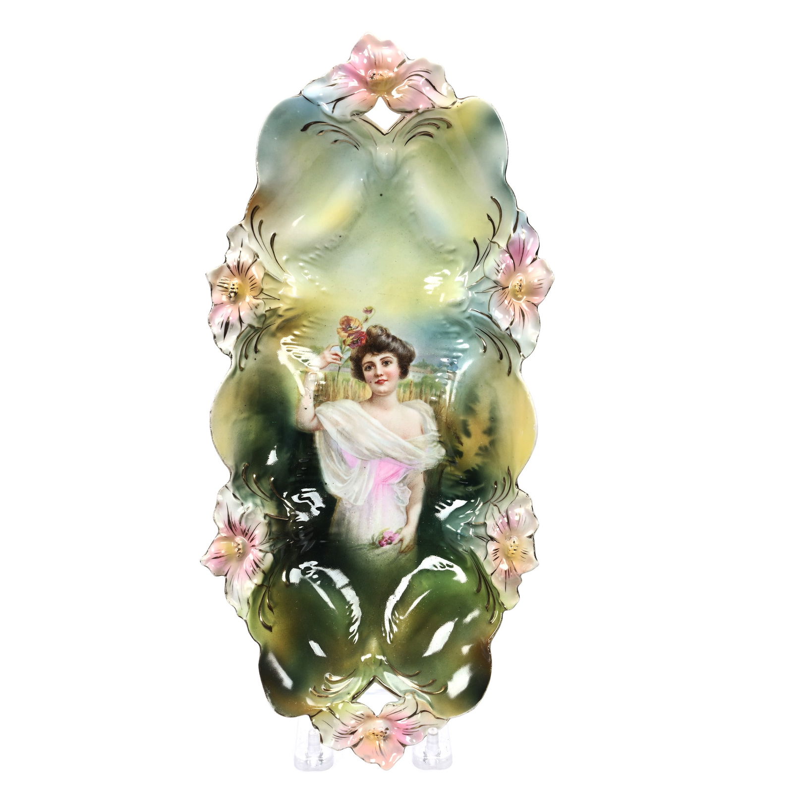 Celery Tray Marked R. S. Prussia, Summer Season (1 of 3)