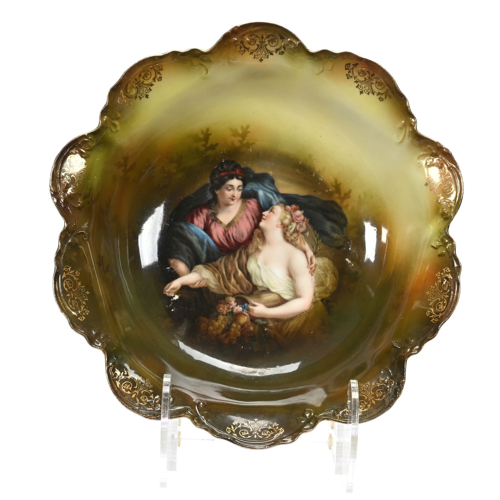 Bowl Marked R. S. Prussia, Scenic Decor (1 of 2)