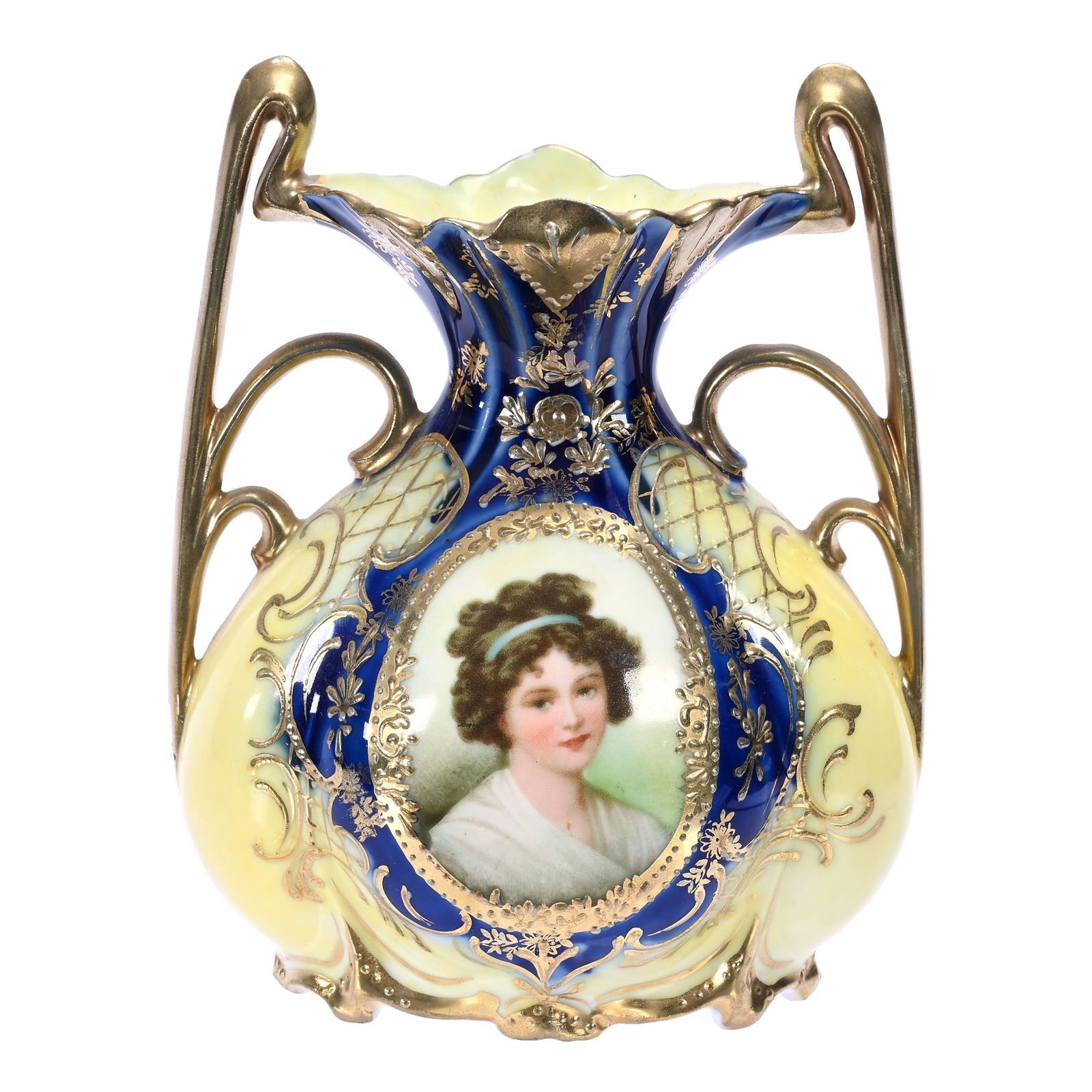 Vase Marked Royal Vienna, Medallion Portraits (1 of 5)