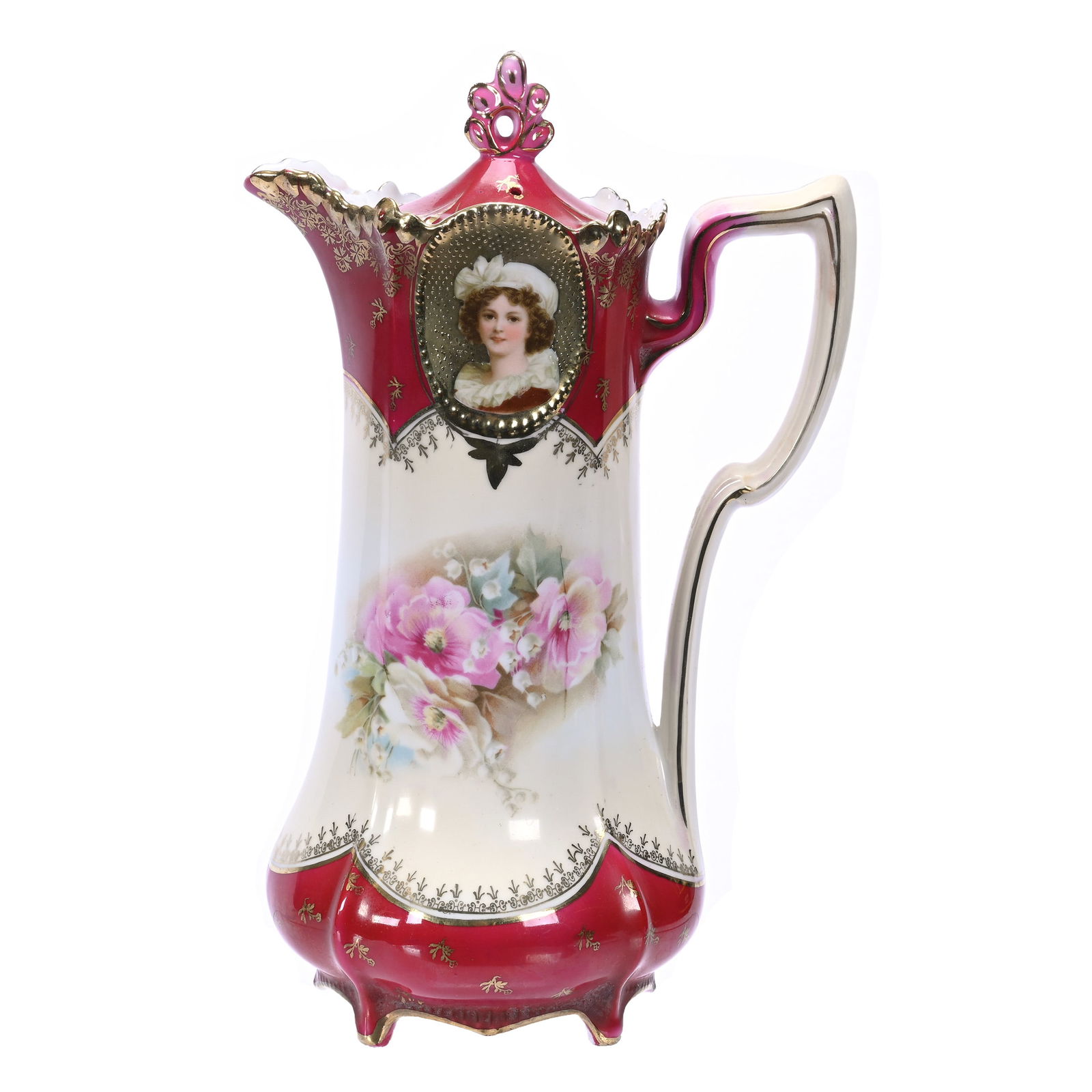 Chocolate Pot Marked R. S. Prussia, Portraits (1 of 3)