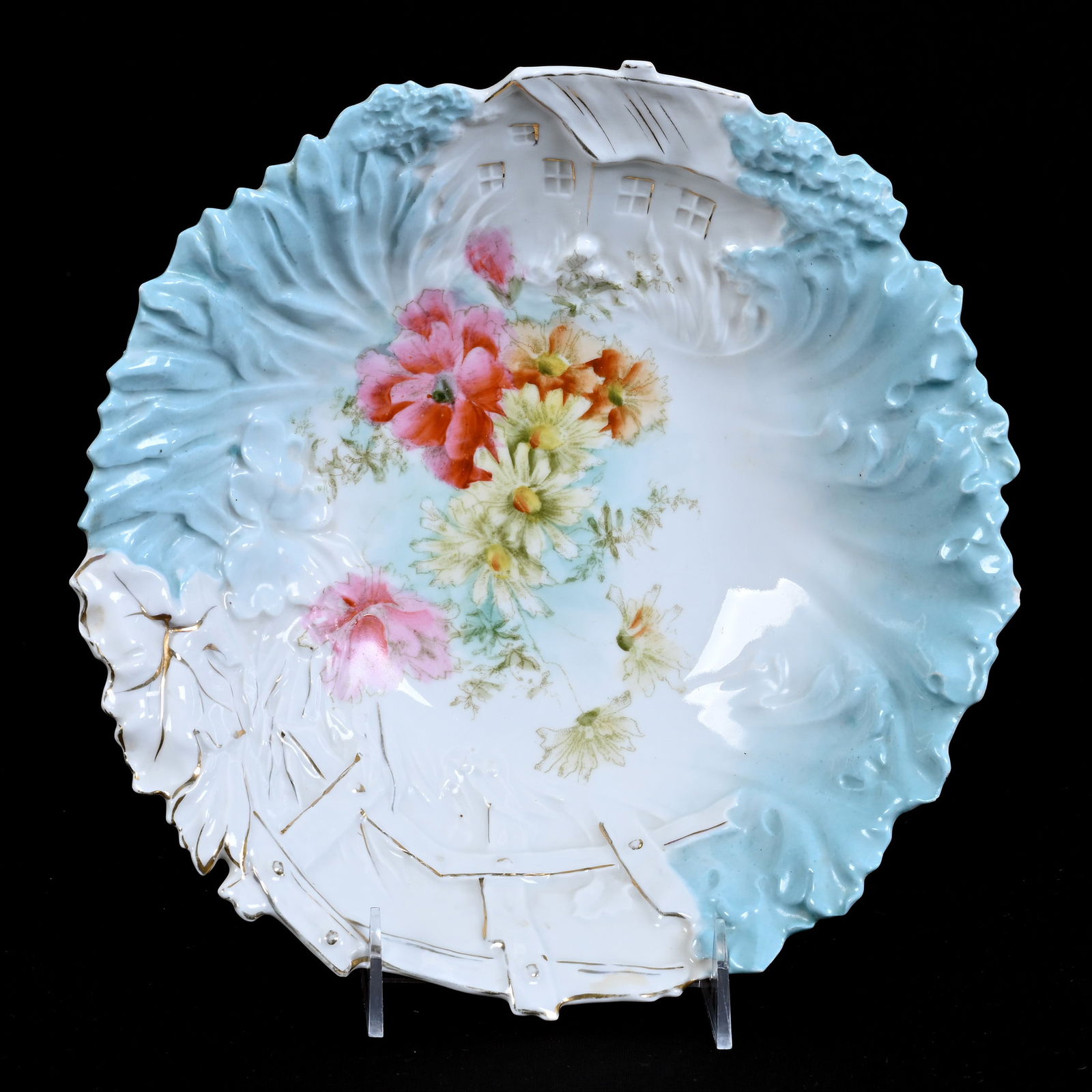 Bowl, Unmarked R. S. Prussia, Rare Hidden Cottage Mold (1 of 5)