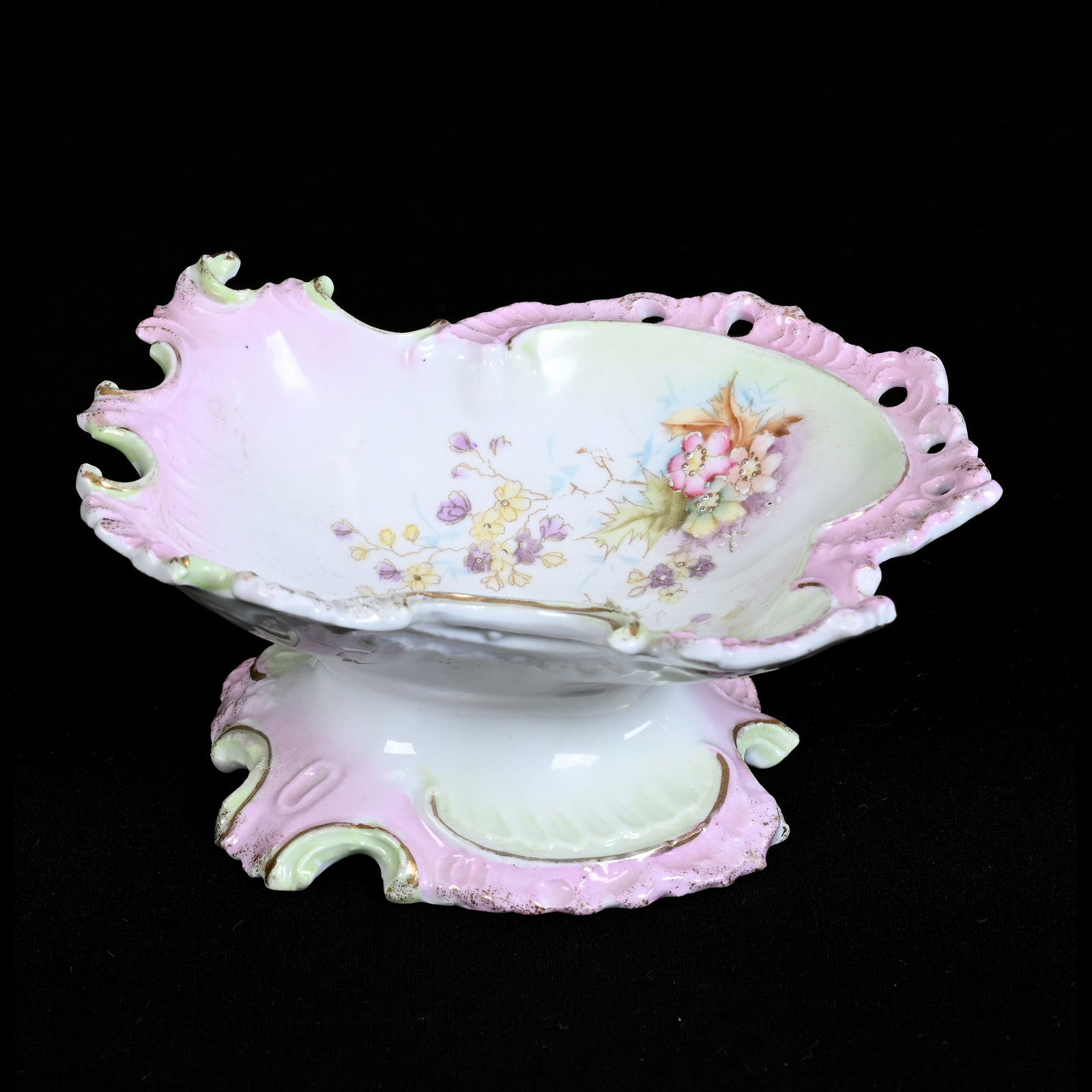 Pedestal Dish, Unmarked Early R. S. Prussia (1 of 3)