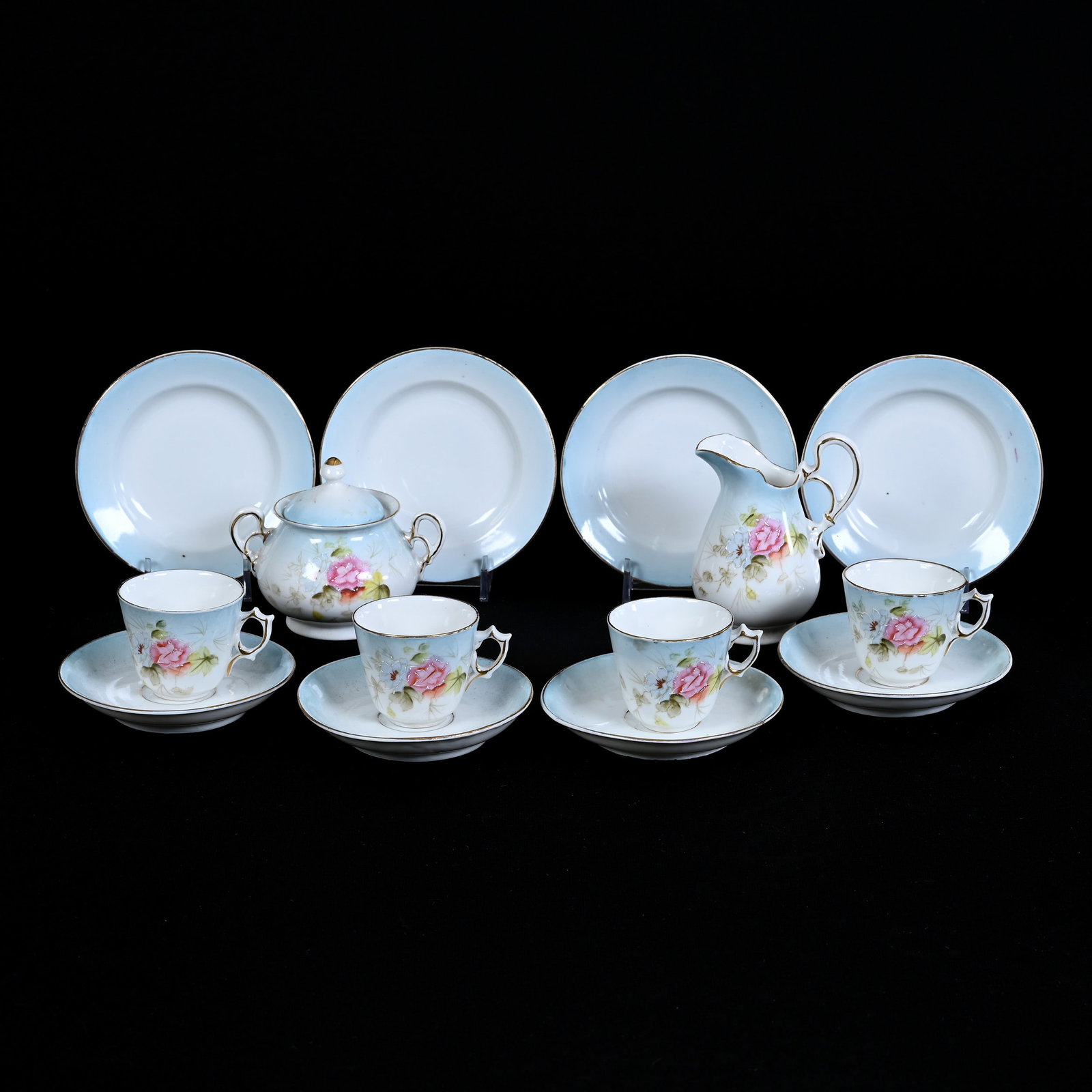 Partial Child's Tea Set, Unmarked Prussia (1 of 3)