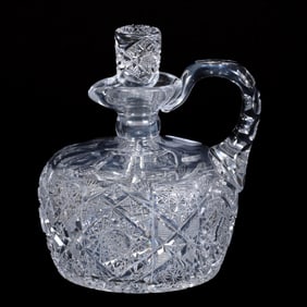 Whiskey Jug, American Brilliant Cut Glass