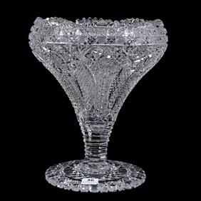 Tazza, American Brilliant Cut Glass