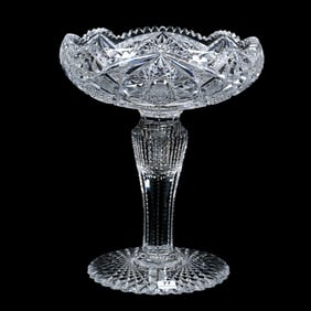 Compote, American Brilliant Cut Glass