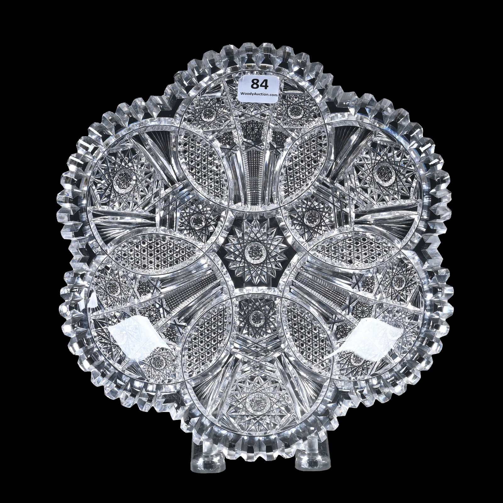 Plate, American Brilliant Cut Glass, Climax Pattern By Empire (1 of 2)