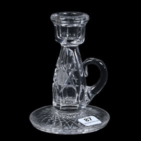 Chamberstick, American Brilliant Cut Glass