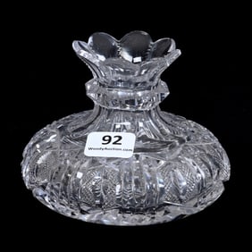 Small Flower Center, American Brilliant Cut Glass