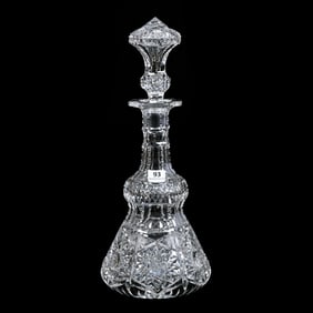 Decanter, American Brilliant Cut Glass