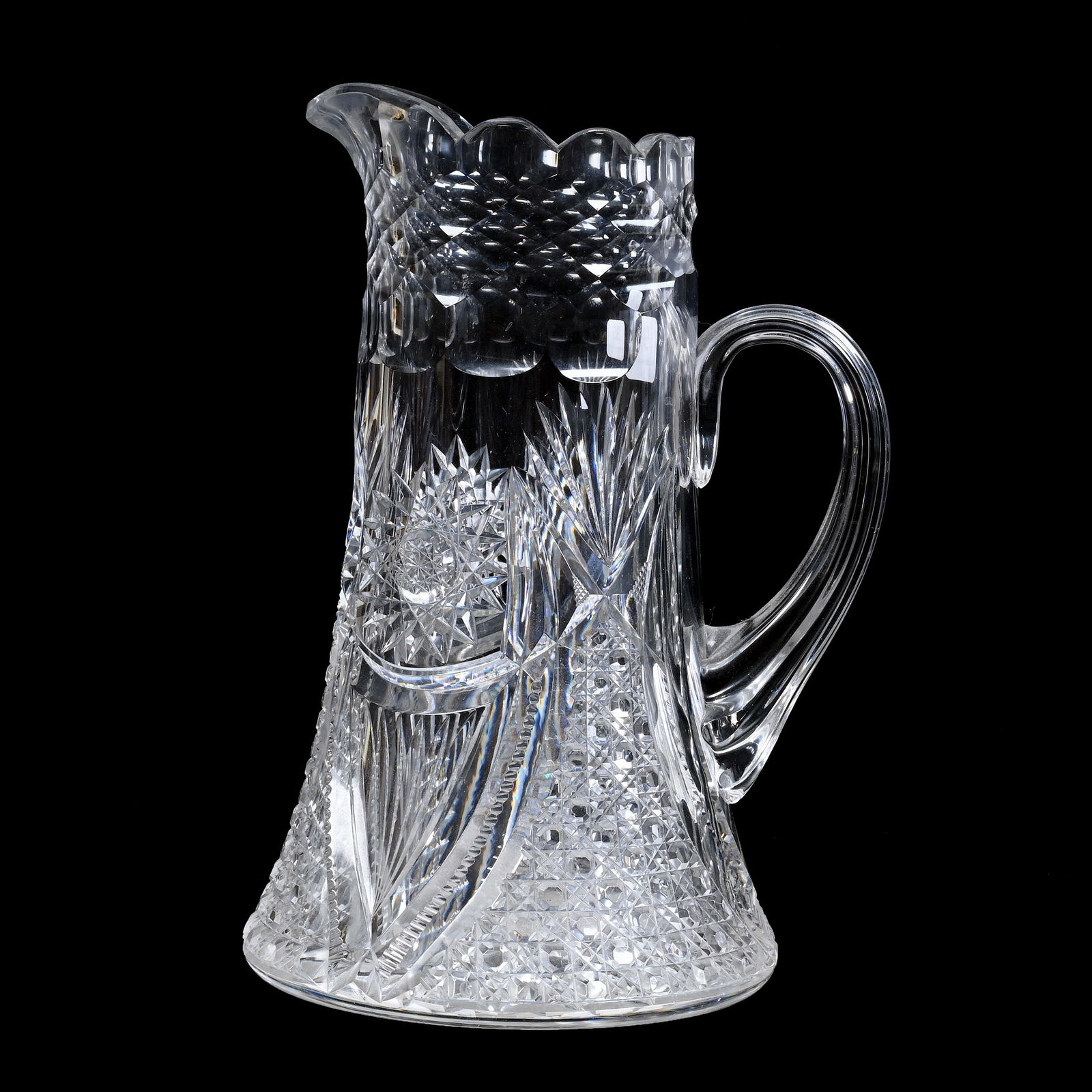 Pitcher, American Brilliant Cut Glass (1 of 3)