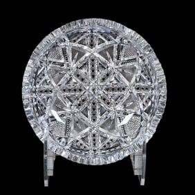 Bowl, American Brilliant Cut Glass, Signed Fry Rochester Pattern