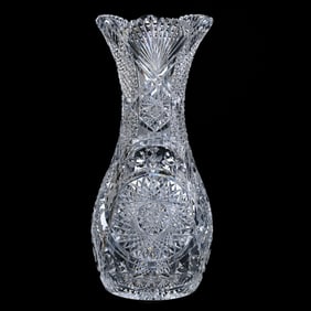 Vase, American Brilliant Cut Glass