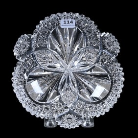 Plate, American Brilliant Cut Glass