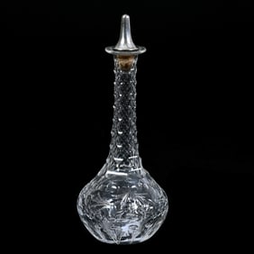 Barber Bottle, American Brilliant Cut Glass