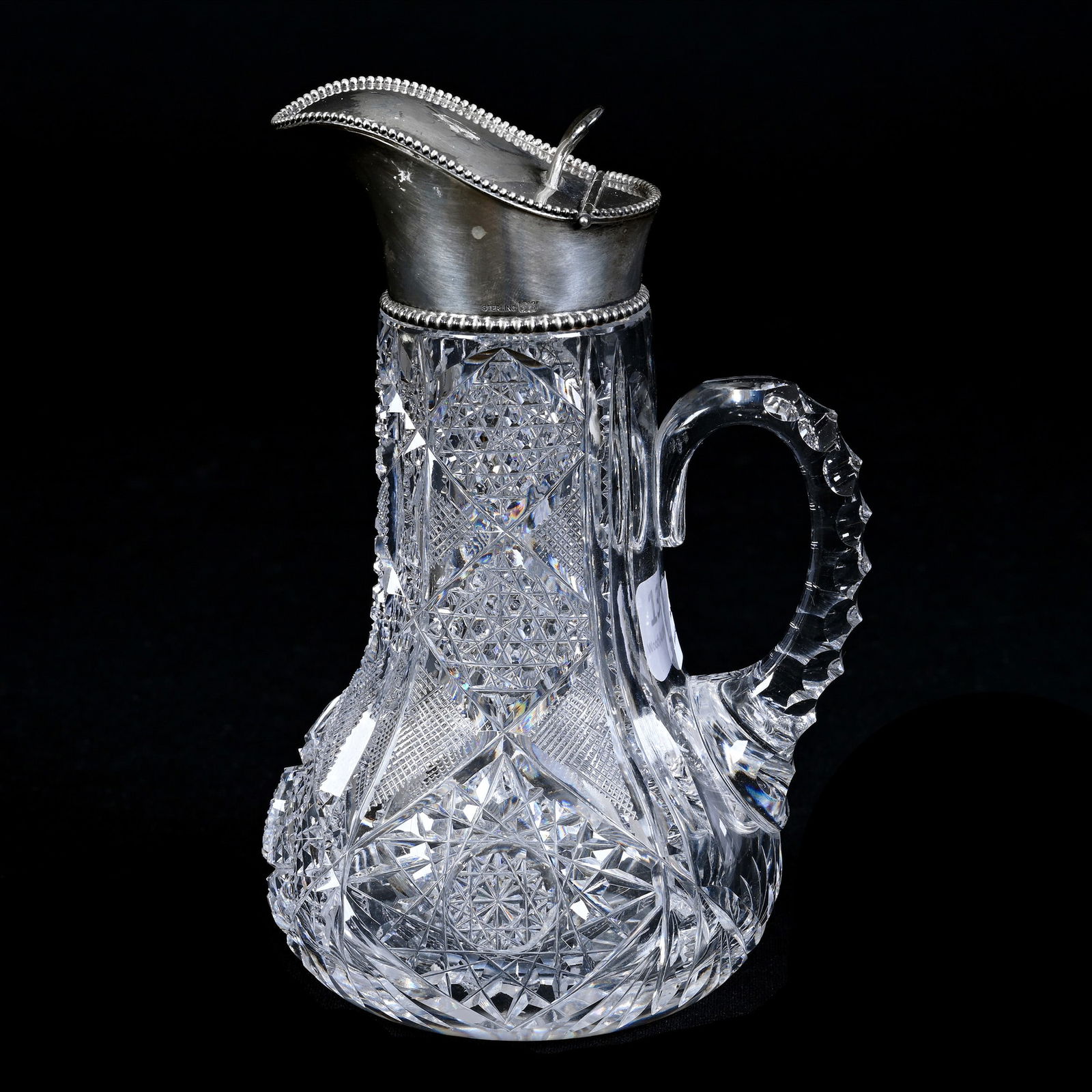 Syrup Pitcher, American Brilliant Cut Glass (1 of 4)