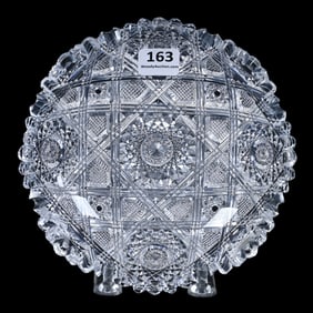 Ice Cream Dish, American Brilliant Cut Glass, Early Imperial Pattern By Hawkes