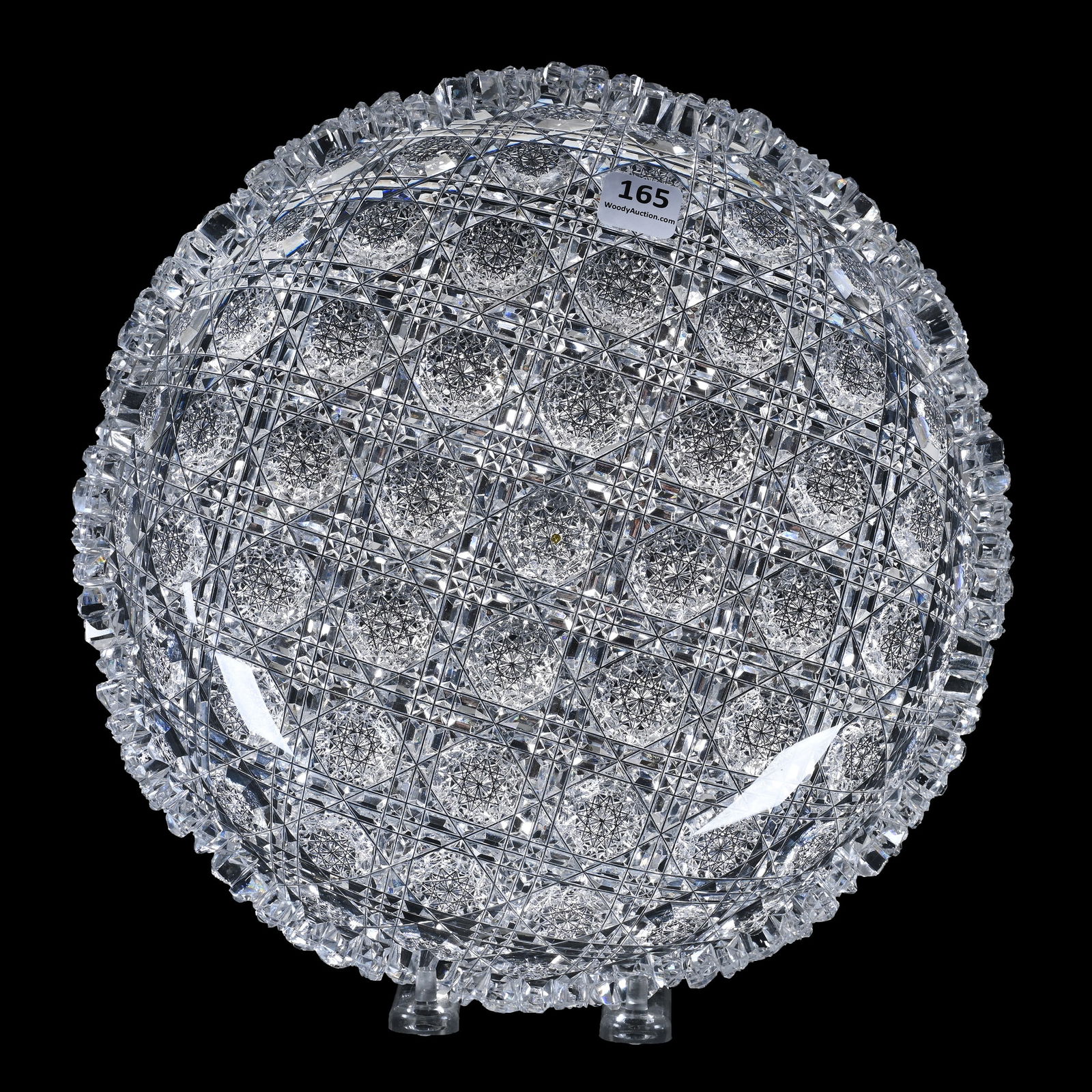 Bowl, American Brilliant Cut Glass, Signed J. Hoare Kohinoor Pattern (1 of 3)