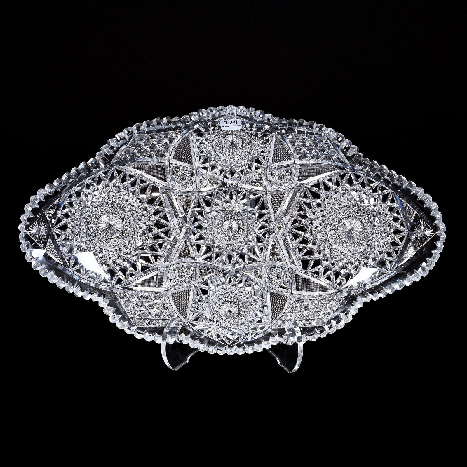 Ice Cream Tray, American Brilliant Cut Glass (1 of 2)