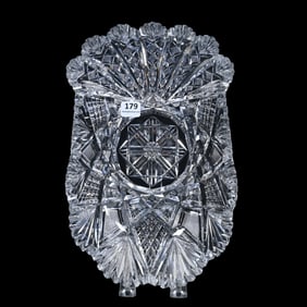 Bread Bowl, American Brilliant Cut Glass, Harvard Pattern By Libbey, Rare Form