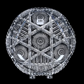 Low Bowl, American Brilliant Cut Glass, Commerce By Krantz-Smith