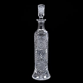 Whiskey Decanter, American Brilliant Cut Glass