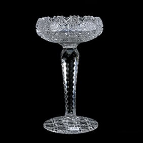 Compote, American Brilliant Cut Glass