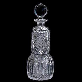 Whiskey Decanter, American Brilliant Cut Glass, Beaufort By Dorflinger
