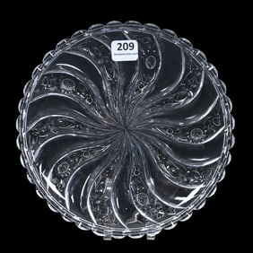 Plate, Brilliant Period Cut Glass