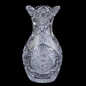 Vase, American Brilliant Cut Glass