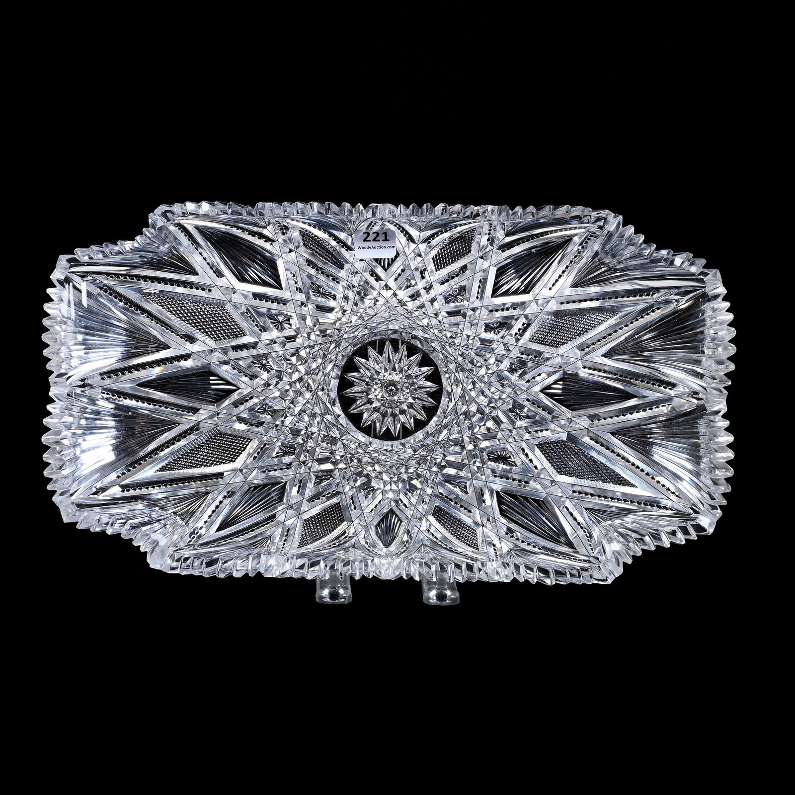 Rectangular Tray, American Brilliant Cut Glass, Parisian By Dorflinger (1 of 2)