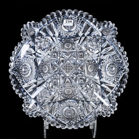 Bowl, Square, American Brilliant Cut Glass