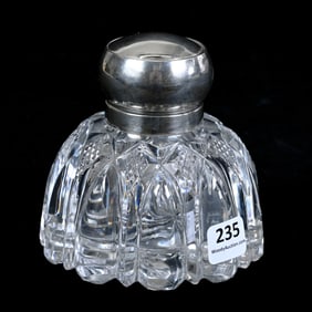 Inkwell, Brilliant Period Cut Glass